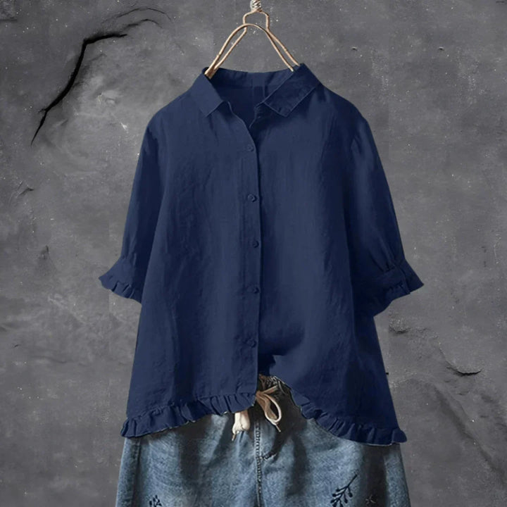 Leah | Pleated Detail Blouse