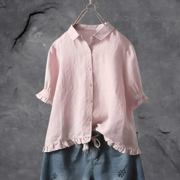 Leah | Pleated Detail Blouse
