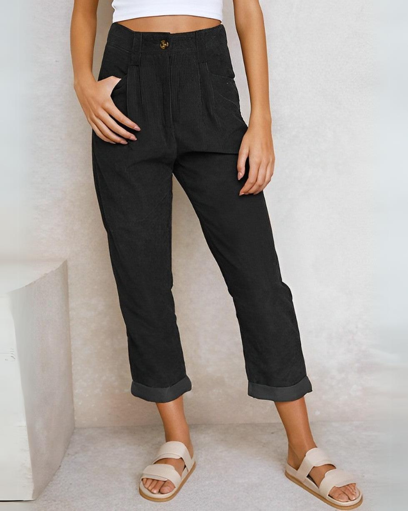 Women's Stylish Corduroy Trousers