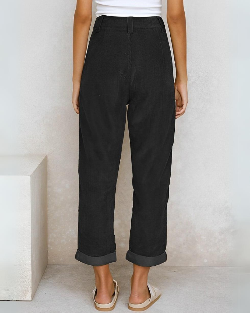 Women's Stylish Corduroy Trousers