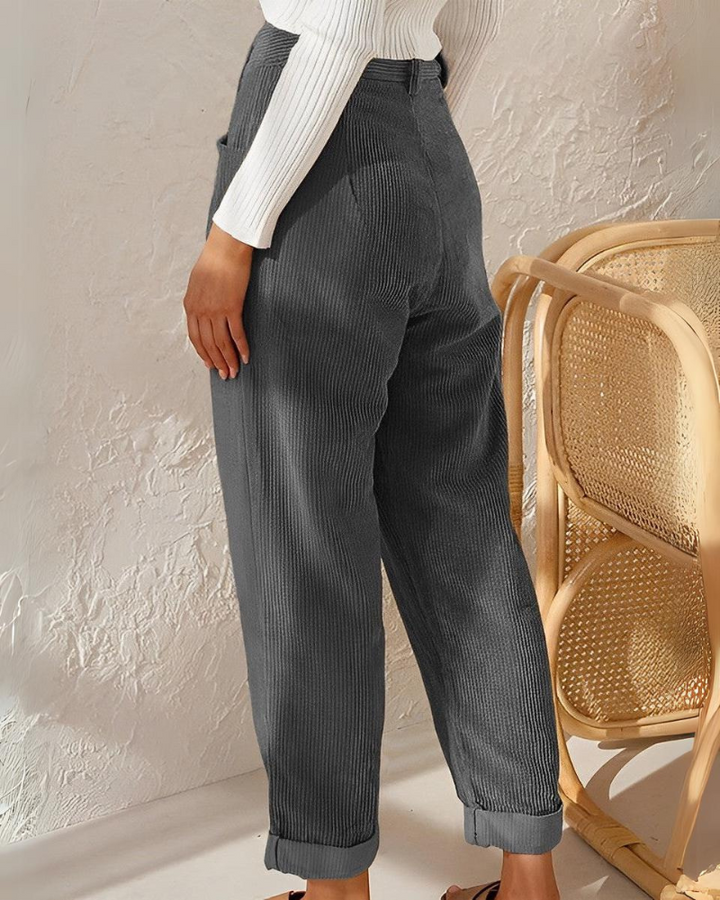Women's Stylish Corduroy Trousers