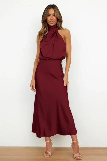 Adhara | Off-Shoulder Midi Dress