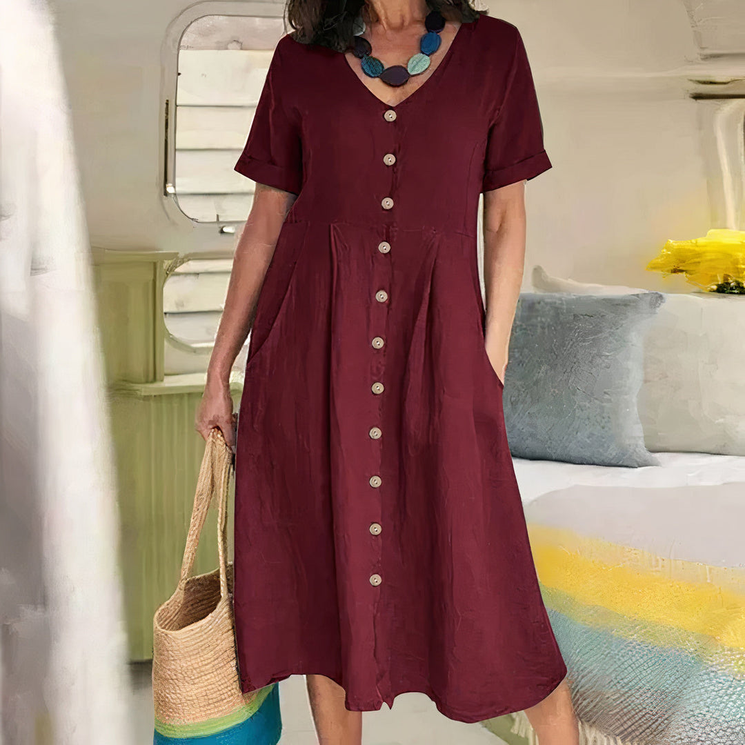 Amira | Effortless Buttoned Dress