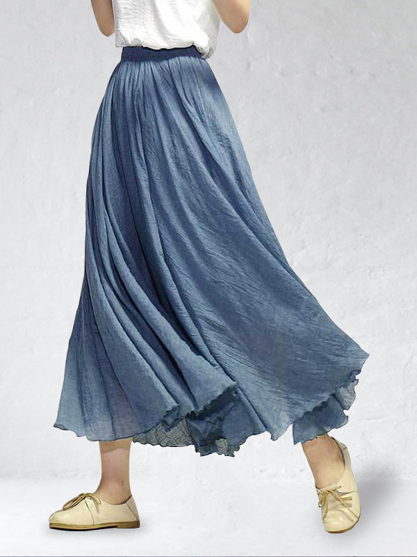 Women's Pearl Shiny Skirt - Effortless Movement