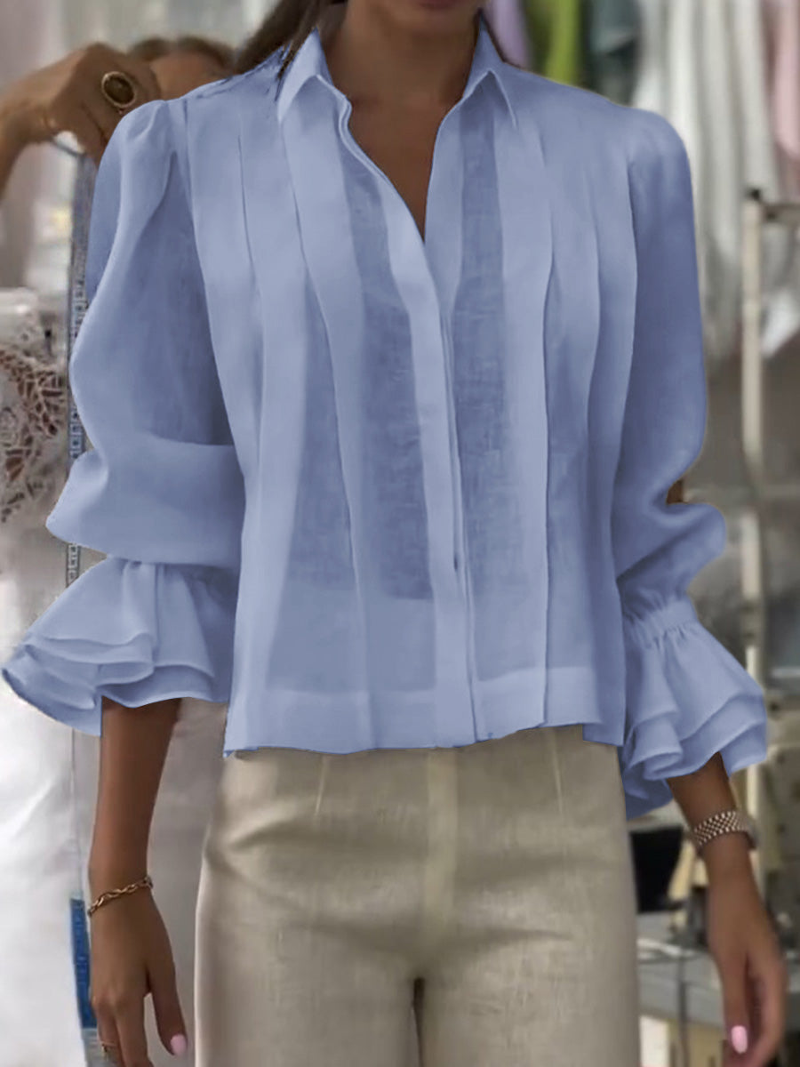 Annalise | Lapel Long Sleeve Cardigan
