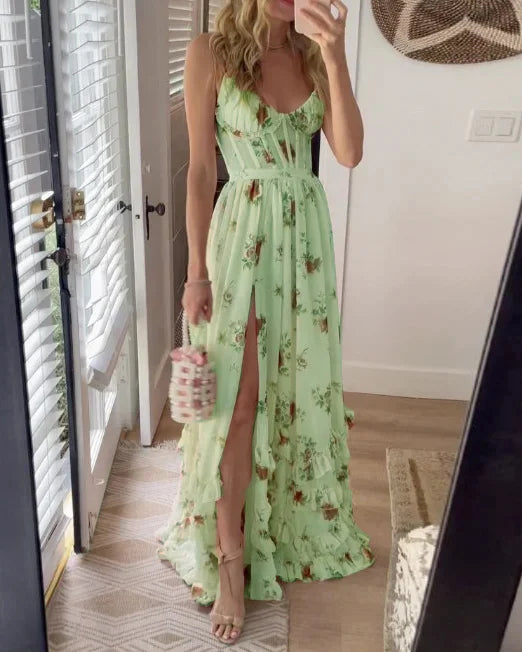 Women’s Floral Corset Dress | Maxi