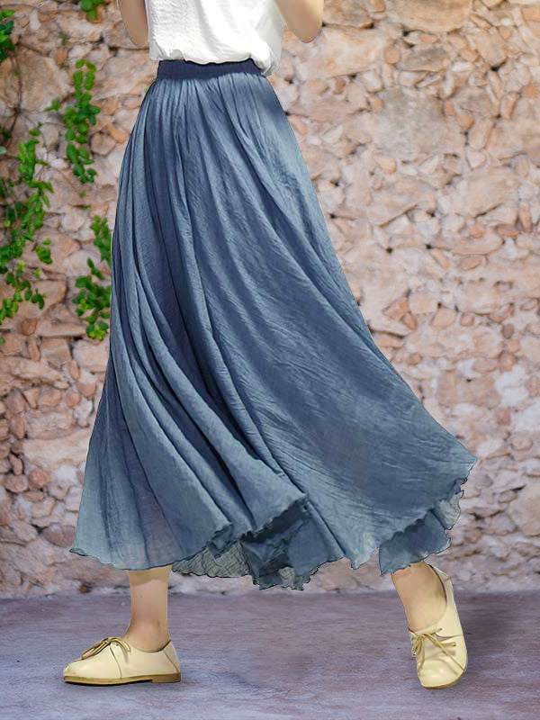 Women's Pearl Shiny Skirt - Effortless Movement