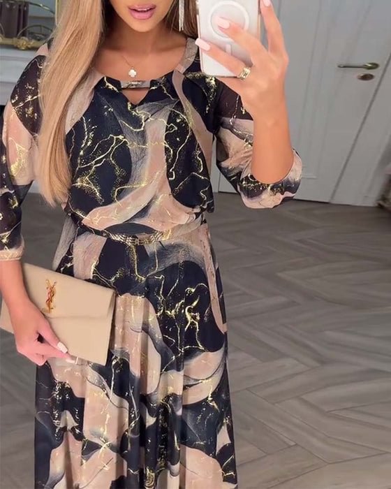 Women's Chiffon Midi Dress