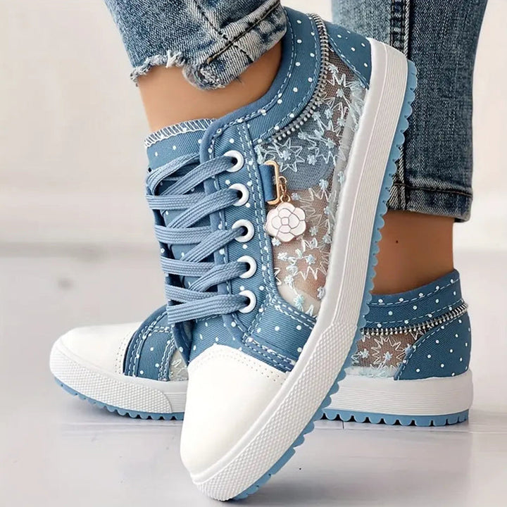 Debra | Dotted Lace Sneakers