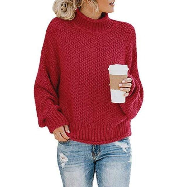 Women's Loose Knit Pullover Sweater