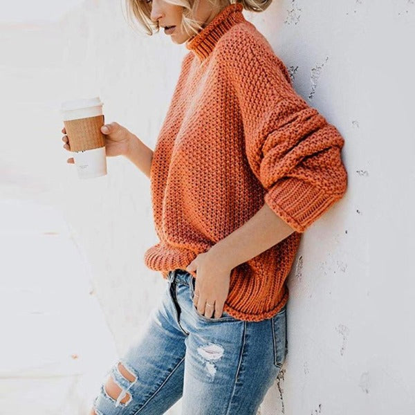 Women's Loose Knit Pullover Sweater