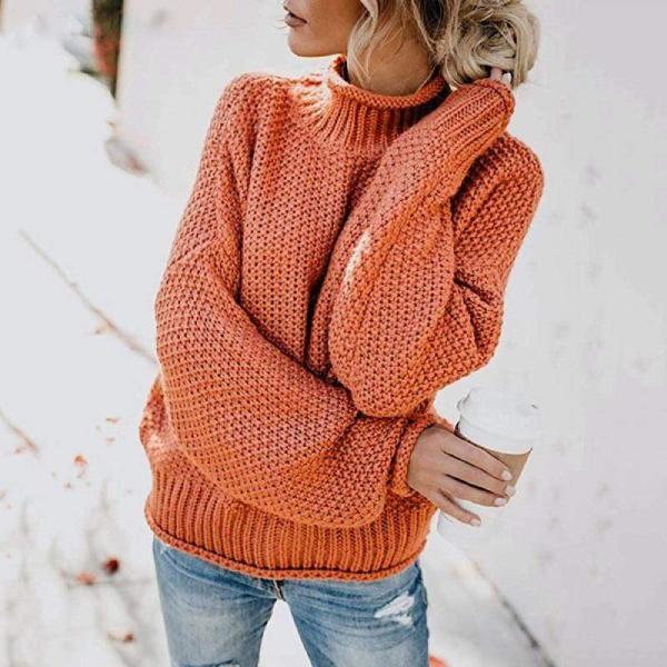Women's Loose Knit Pullover Sweater