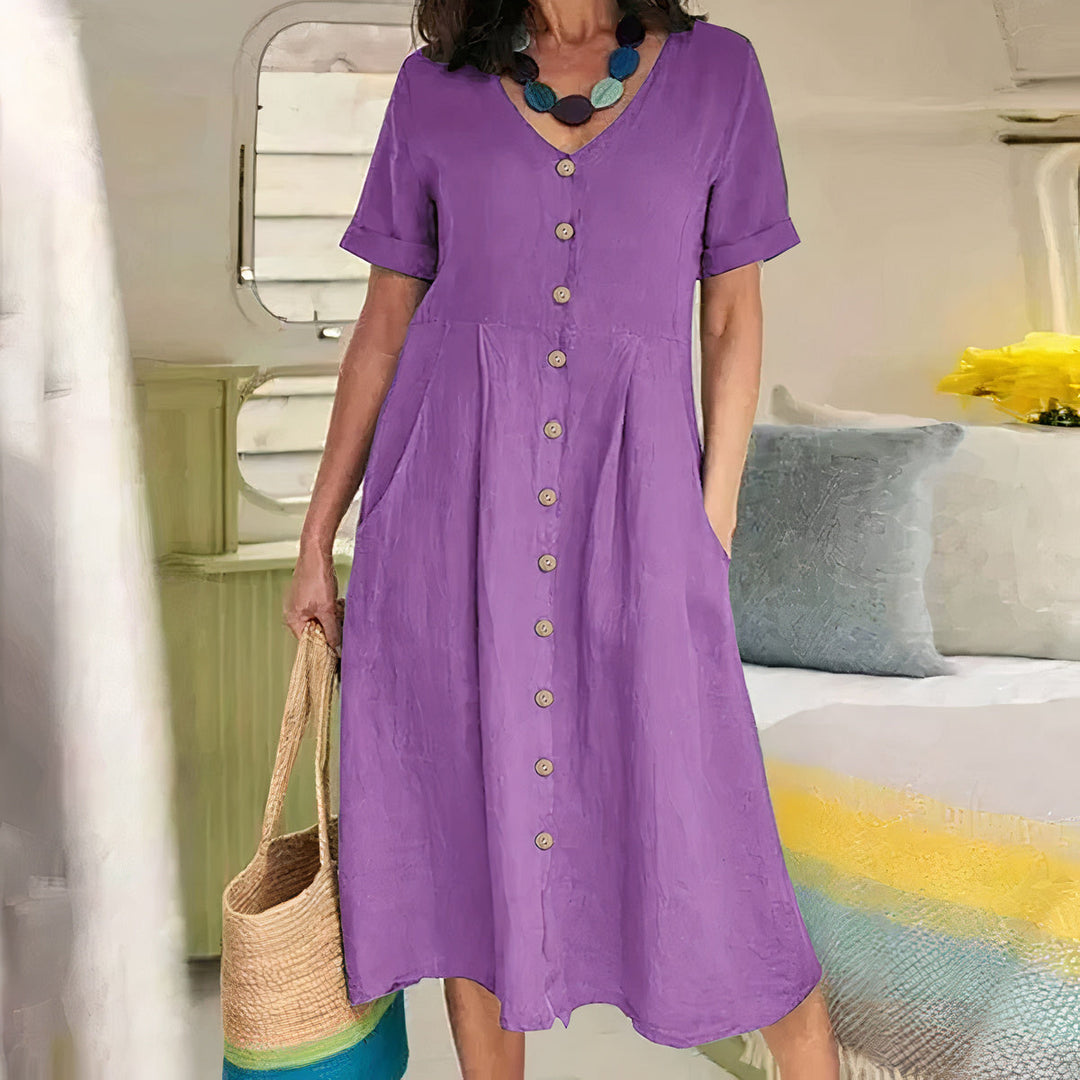 Amira | Effortless Buttoned Dress