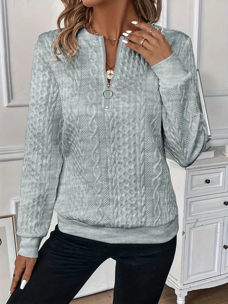 Women's zip-up sweater