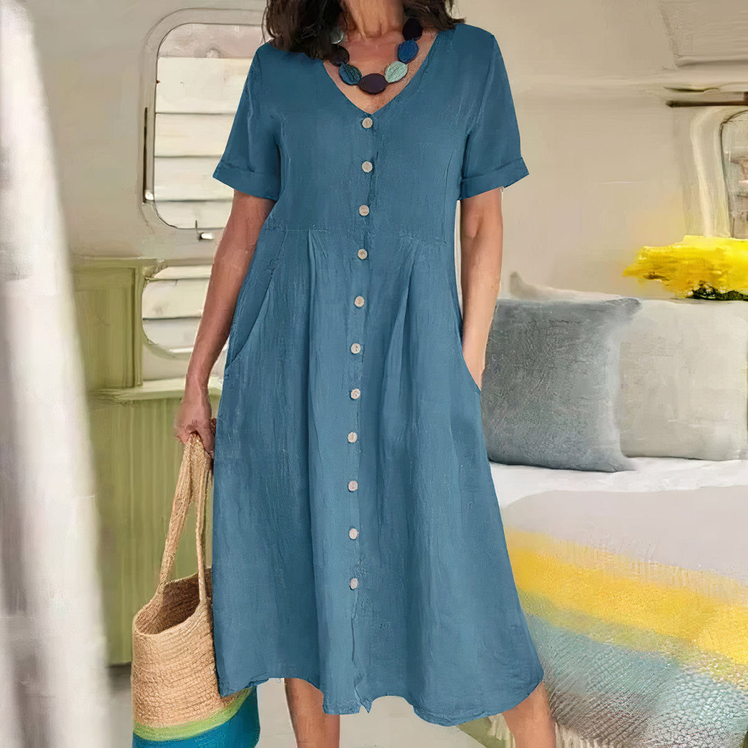 Amira | Effortless Buttoned Dress