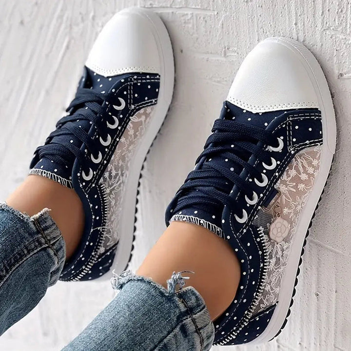 Debra | Dotted Lace Sneakers