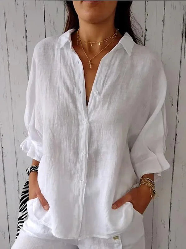 Kinsley | Casual Button-Up Top