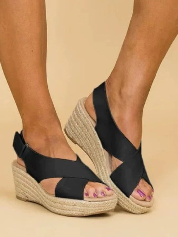 Ophelia - Elegant Cross-Strap Sandals