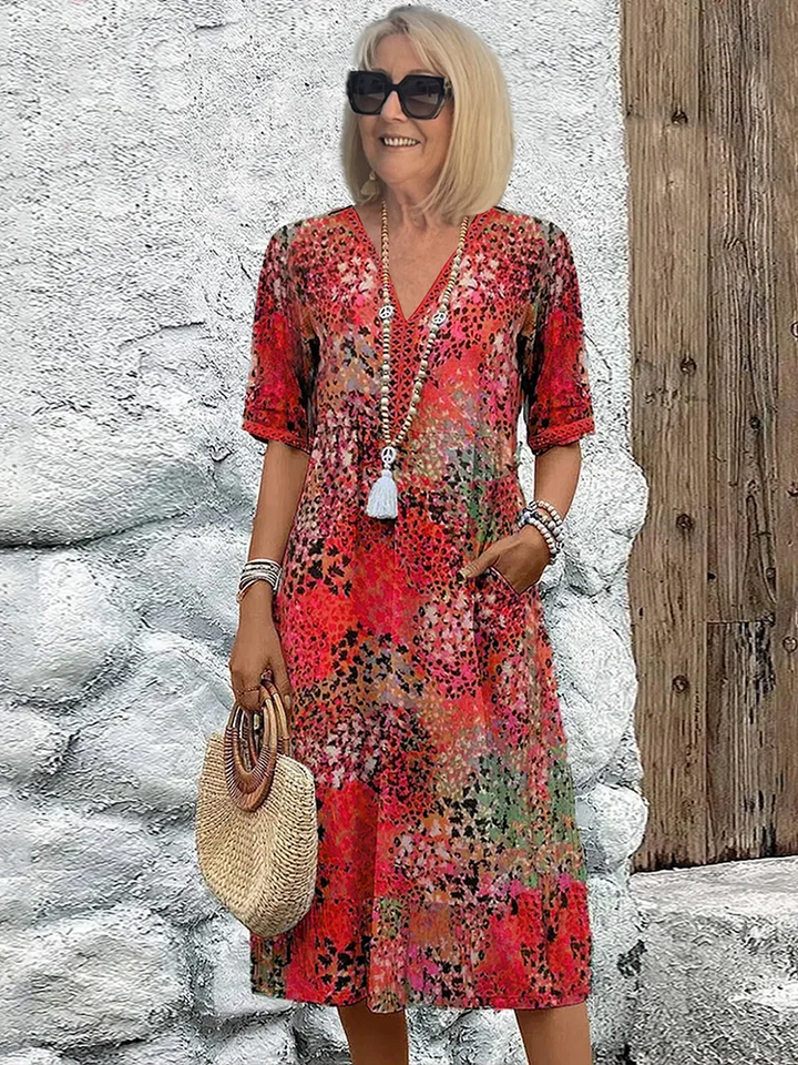 Cora | Vibrant Midi Dress