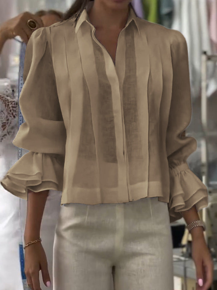 Annalise | Lapel Long Sleeve Cardigan