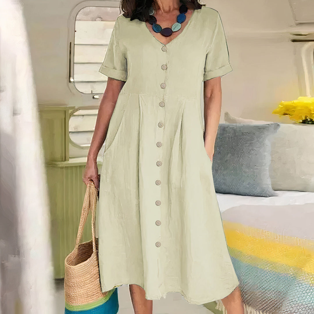 Amira | Effortless Buttoned Dress