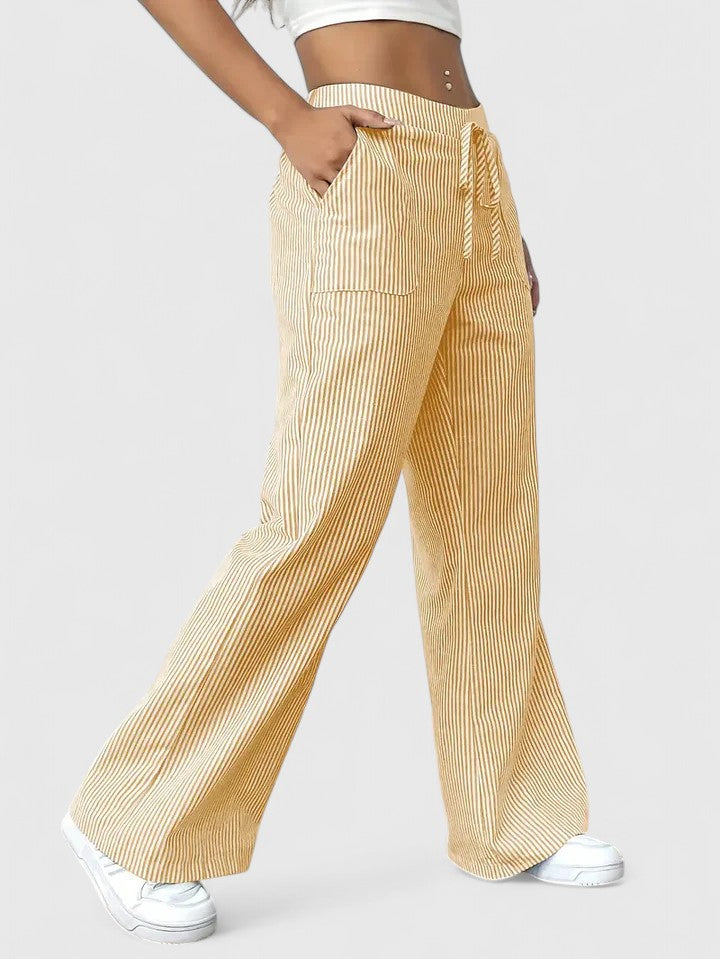 Women's Comfortable wide-leg pants with elegant details