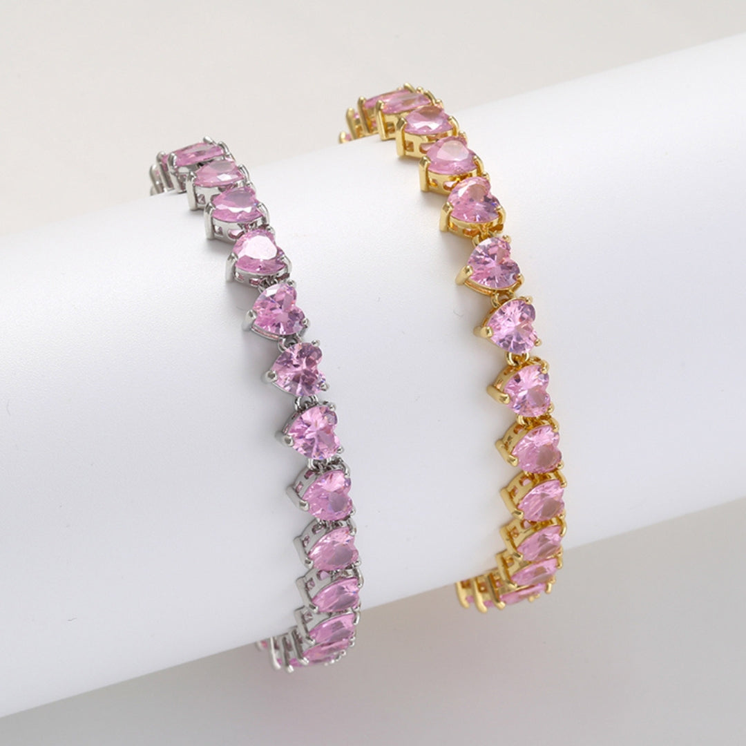 SENCE ARMBAND | ROSE QUARTZ SILVER