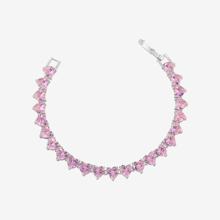 SENCE ARMBAND | ROSE QUARTZ SILVER