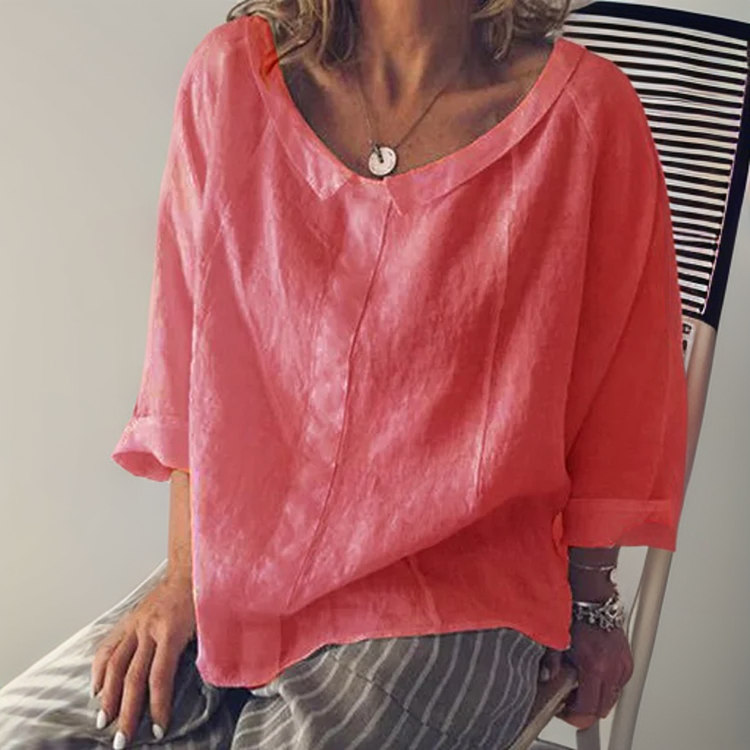Women's Loose long-sleeved blouse