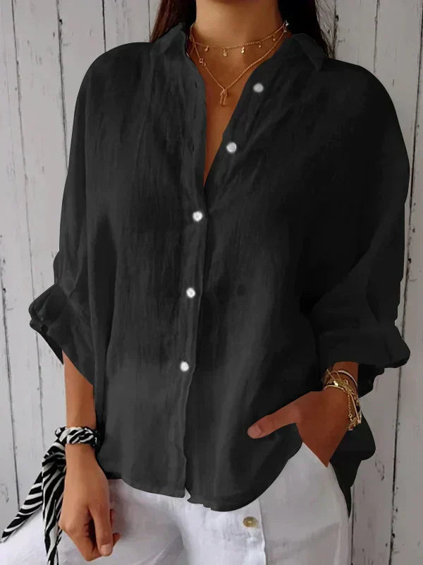 Kinsley | Casual Button-Up Top