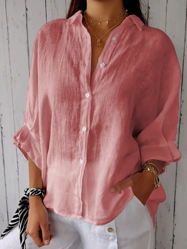 Kinsley | Casual Button-Up Top
