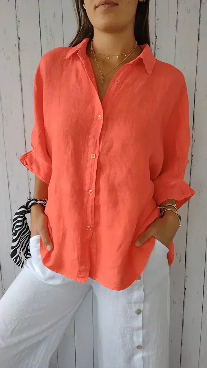 Kinsley | Casual Button-Up Top