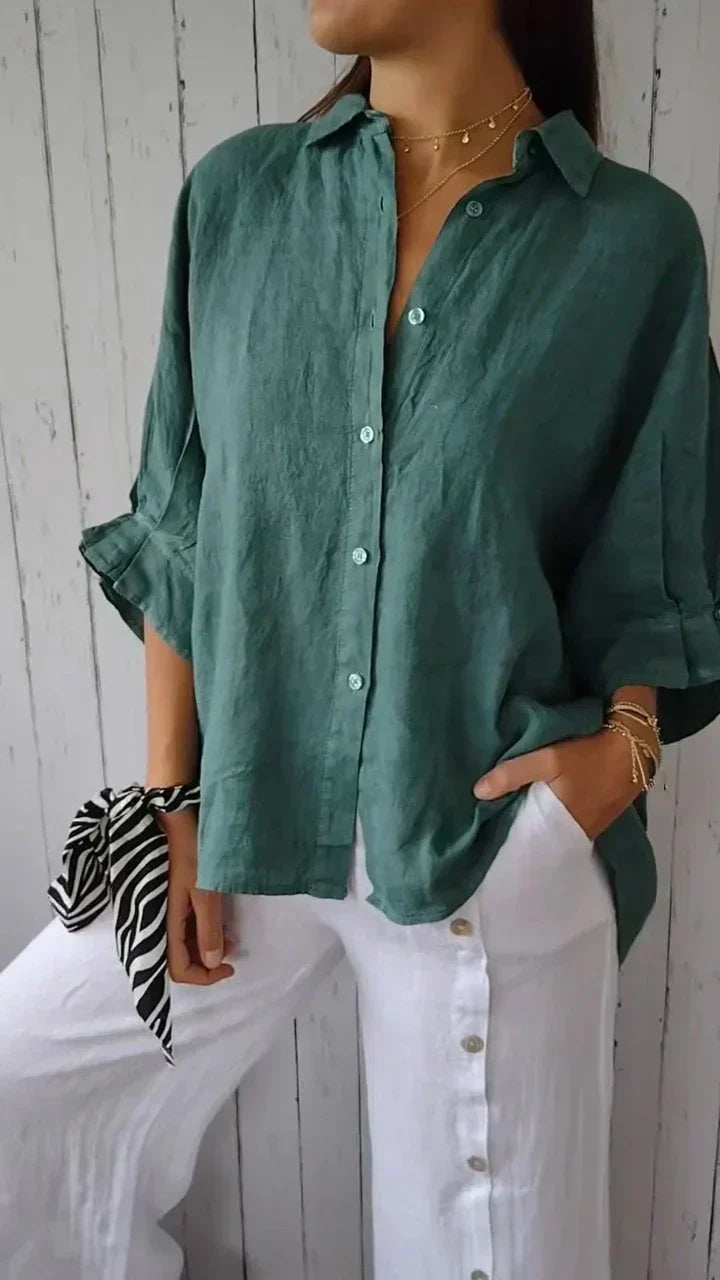 Kinsley | Casual Button-Up Top