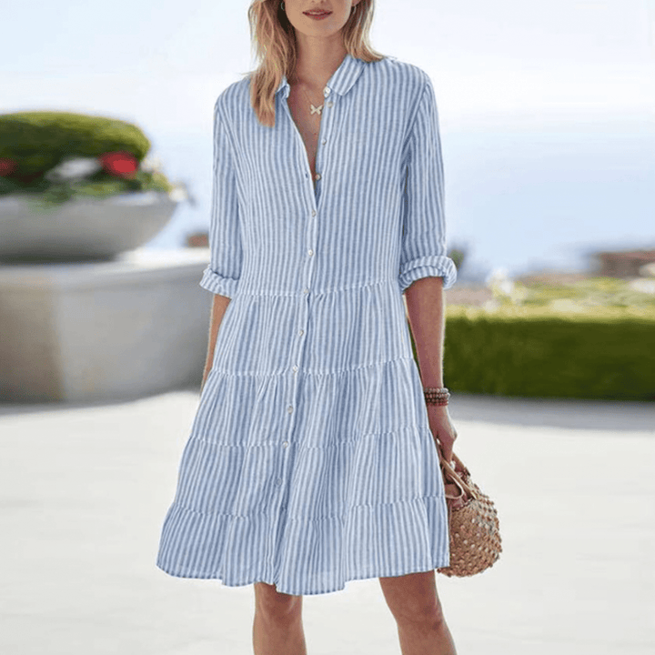 Women's Breezy Striped Dress | Midi