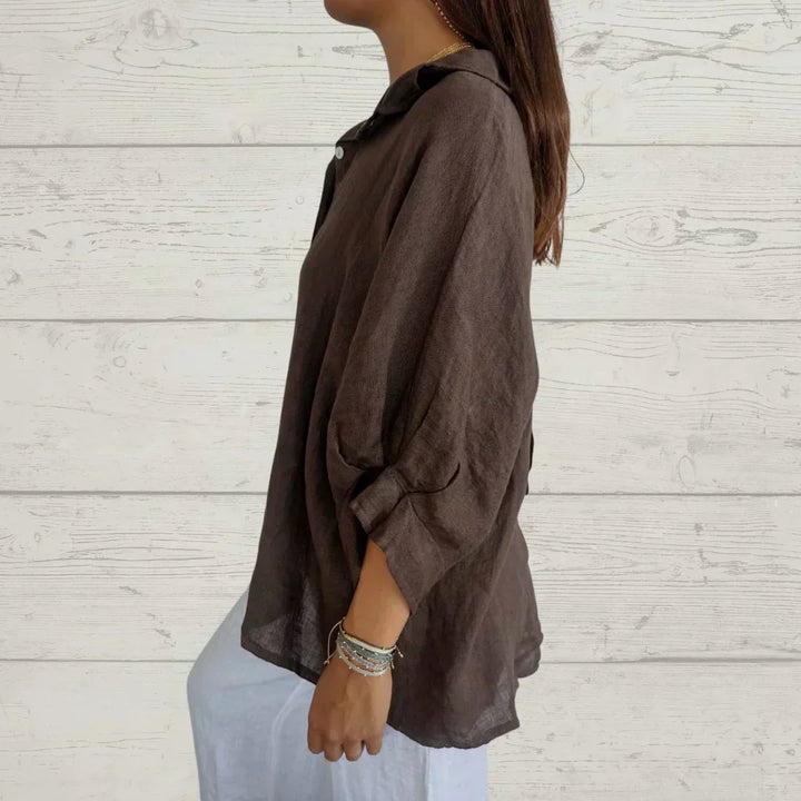 Kinsley | Casual Button-Up Top