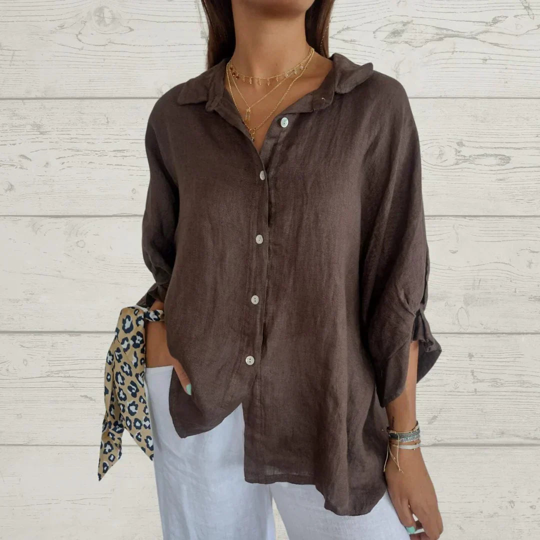 Kinsley | Casual Button-Up Top