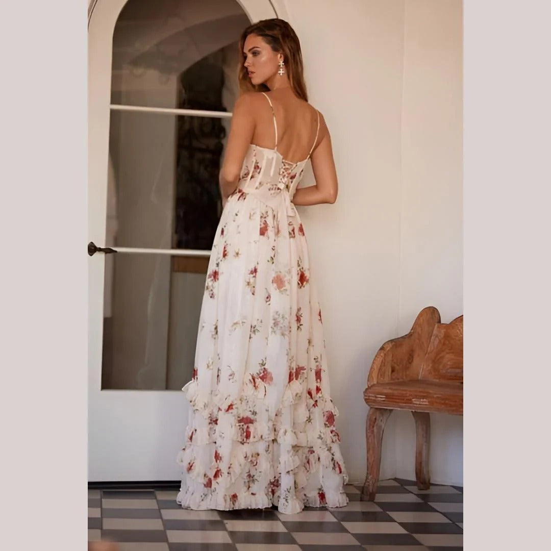 Women’s Floral Corset Dress | Maxi